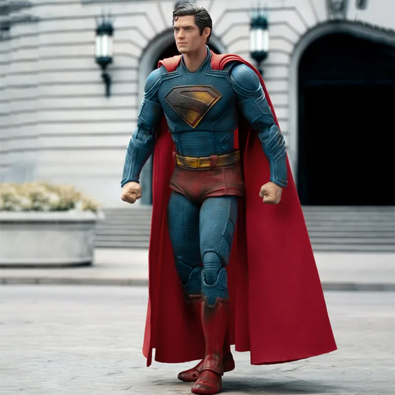 Nuova versione danneggiata da battaglia Fondjoy Superman DC Justice League Action Figure Modello mobile congiunto Statua Giocattoli Ragazzo Regali di Natale