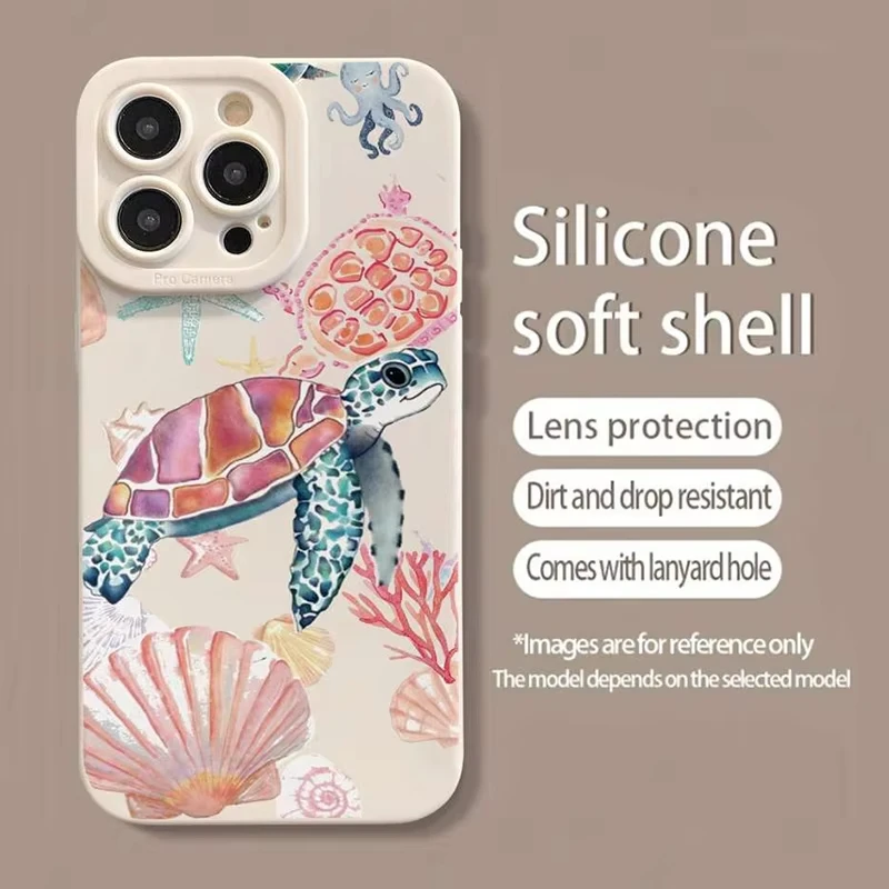 حافظة لهاتف آيفون 11 12 13 14 15 16 Pro Max XS X XR 7 8 Plus 16E غطاء من البولي يوريثان الحراري المقاوم للصدمات