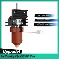 For Creality K1C K1 MAX Hotend Kit With Ceramic Heating Block K1C Hotend Assembly Kit with Quick-Swap Nozzle Kit K1C Extruder