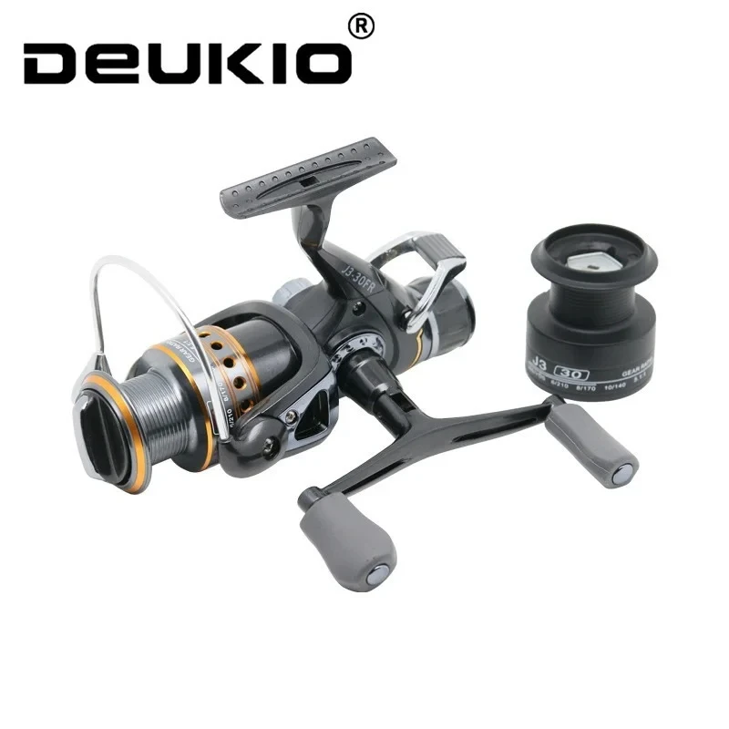 

Рыболовная катушка DEUKIO, спиннинговые Катушки, мощная двойная рыболовная Катушка 12 кг, рыболовная катушка