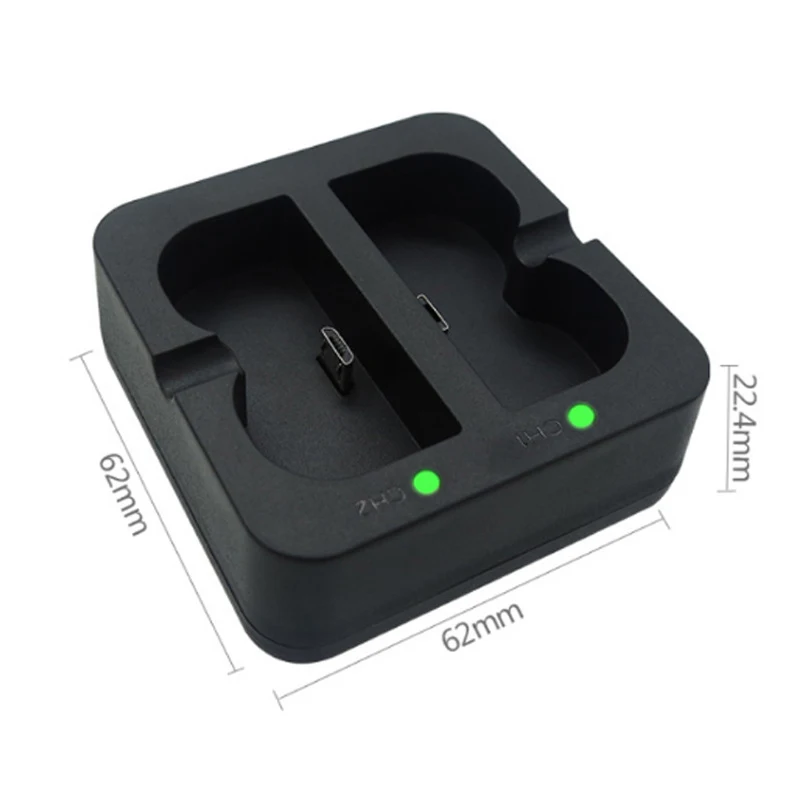 USB Charger + 2PCS 6040mah V4 Battery for Ring Quick-Release Video Doorbell 2/3/4 Spotlight Cam & Stick UP Cam Batteries Pack