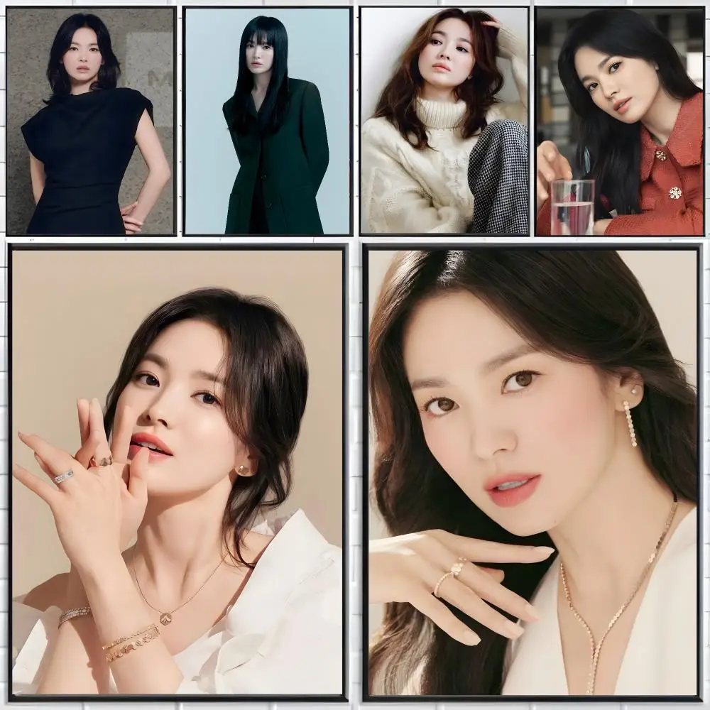 Sophisticated Celebrity S-Song Hye-kyo Poster Distinct Home Decor Concepts Chic Indoor Art Pieces