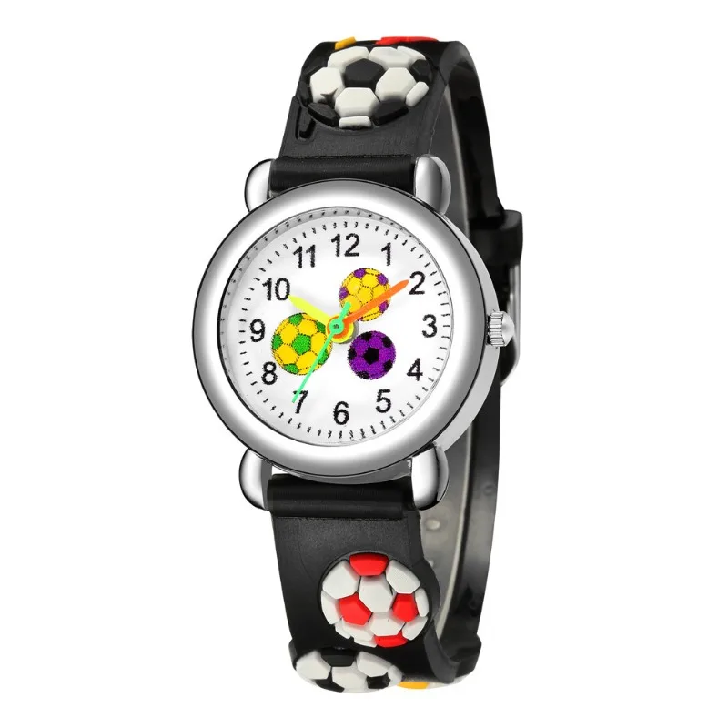 Cute Kids Watches Boys Watches Child Sport Wristwatches Children Football Cartoon Pattern Quartz Clock Gift for Girls Relogio