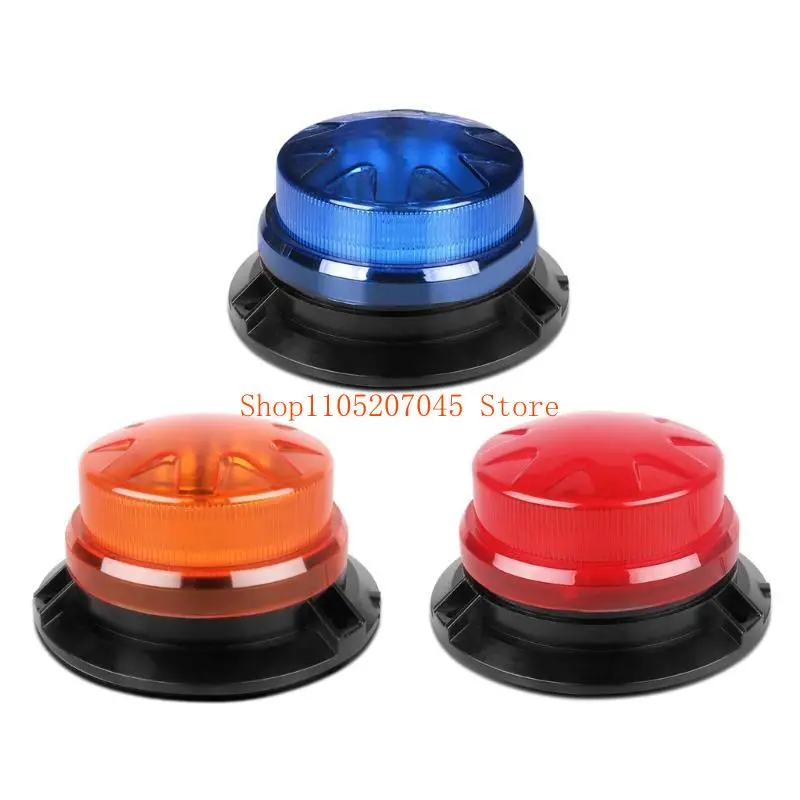 LED Beacon Strobes Light, 12V-24V Ambers 24 LED Warning Safety Flashing Lights with Magnet for Vehicle Forklift Truck