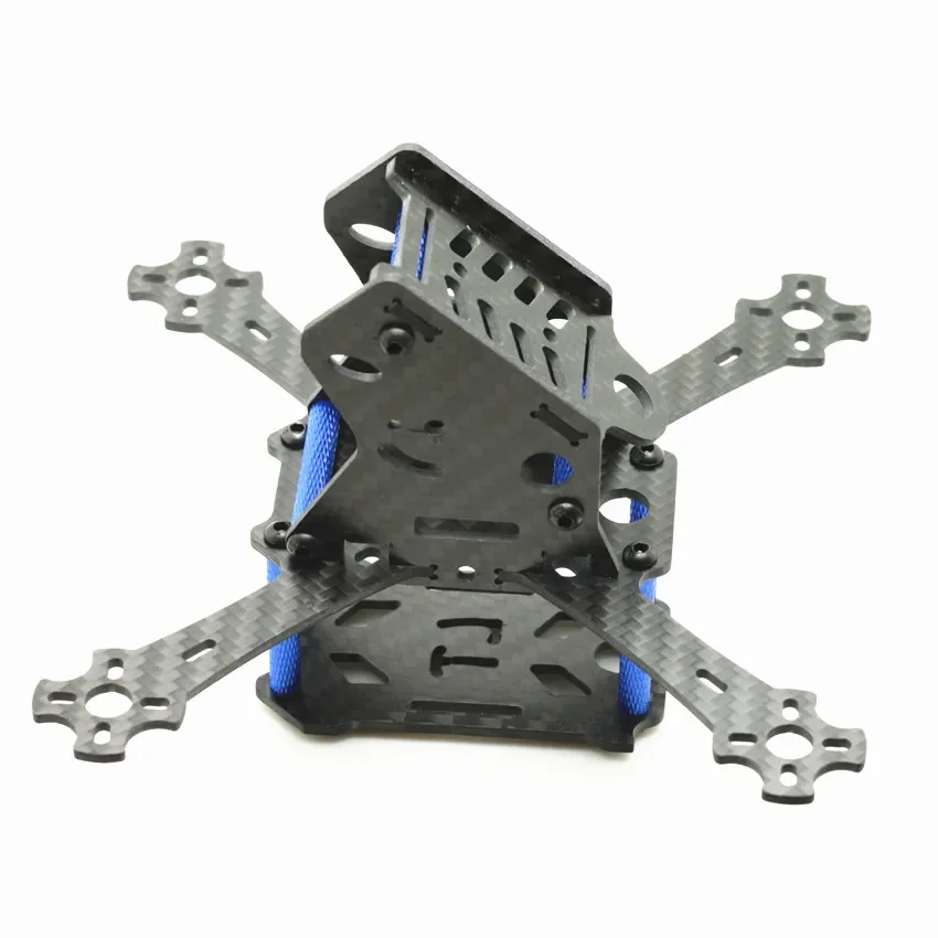 Mini kit de drone de corrida aeronave quadcopter estrutura de fibra de carbono pura 143mm eixo rack MINI-X-143 lt143 x quadro para qav130 lt130