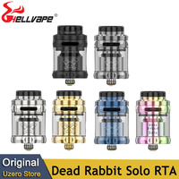 Original Hellvape Dead Rabbit Solo RTA Tank 24mm 2ml/4ml with 810 Drip Tip Single Coil Build Deck Electronic Cigarette Atomizer