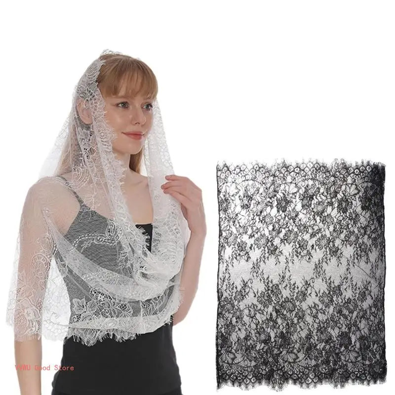 Lace Chapel Veil Catholic Mass Church Mantilla Lace for Head Scarf For Church