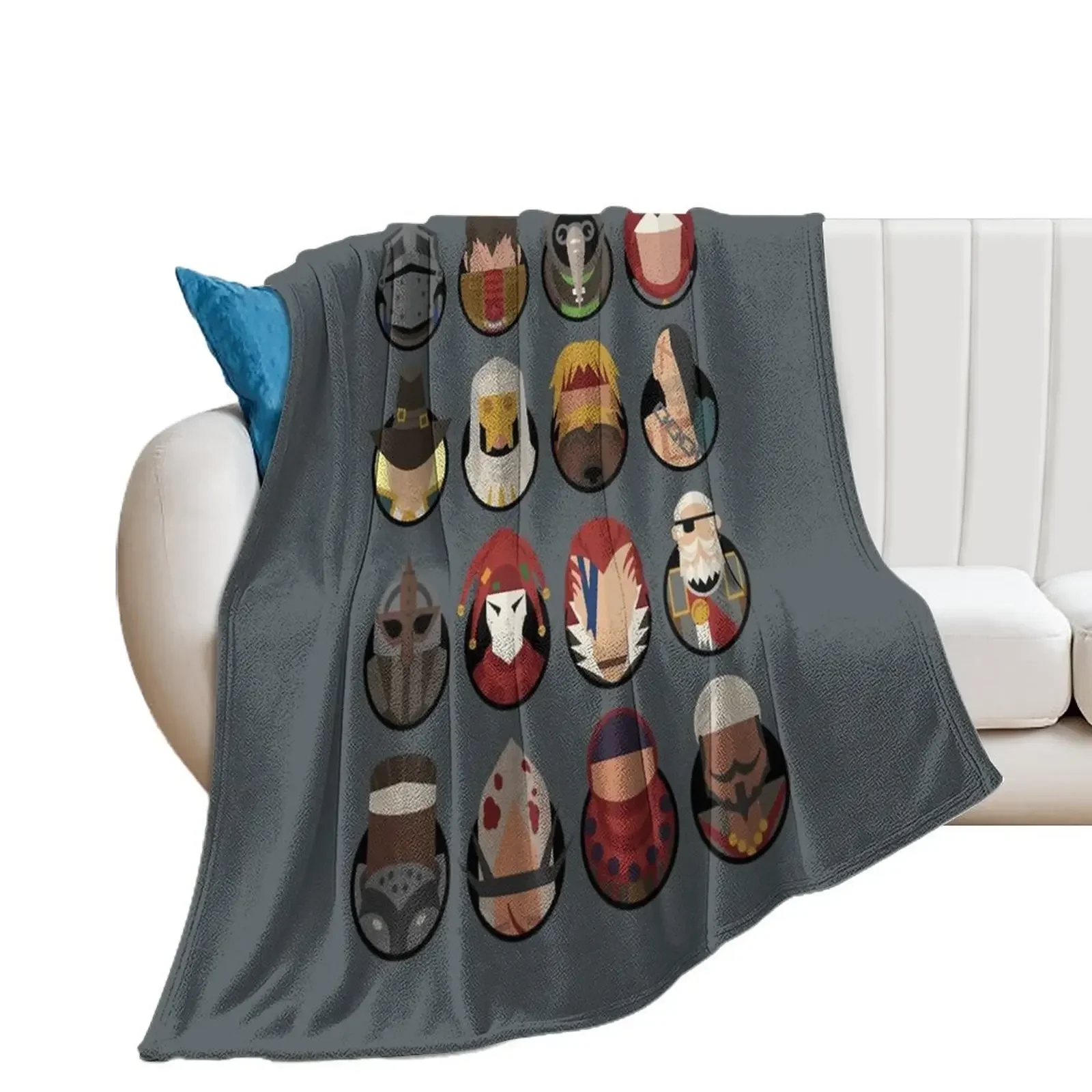 Darkest Dungeon Adventurers Throw Blanket Nap Weighted Blankets