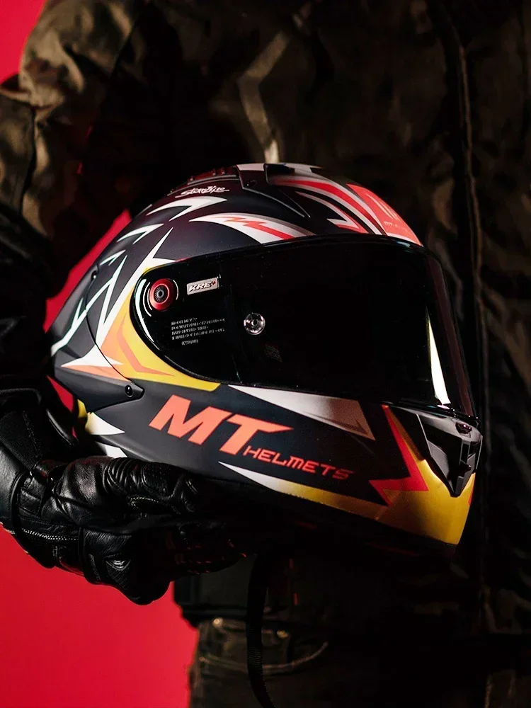 Spanish MT KRE+ Carbon Fiber Motorcycle Helmet ECE DOT Approved Full face Professional racing helmet cascos para moto For FIM