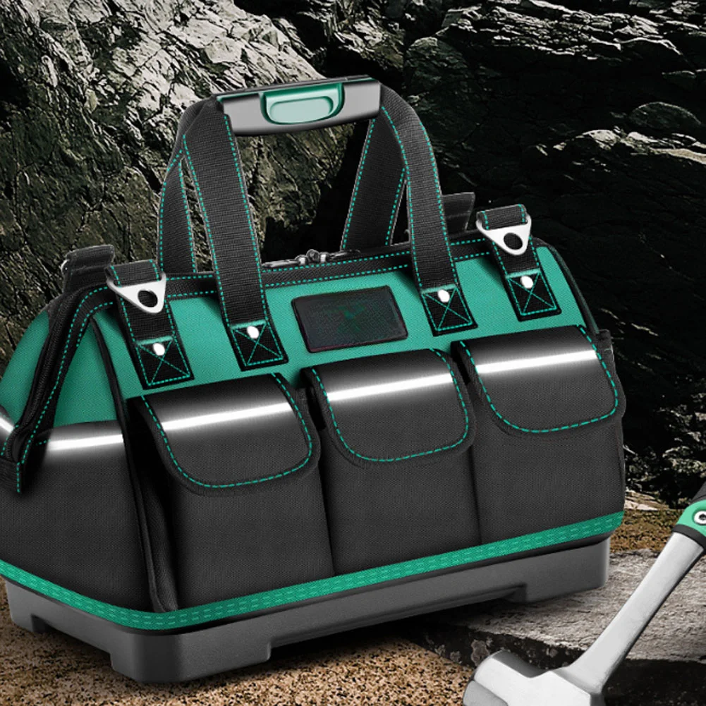Wear Resistant Bag Electrician Bag Electrician Work 13 In Anti-drop Construction High-density Oxford Cloth Multiple Pockets