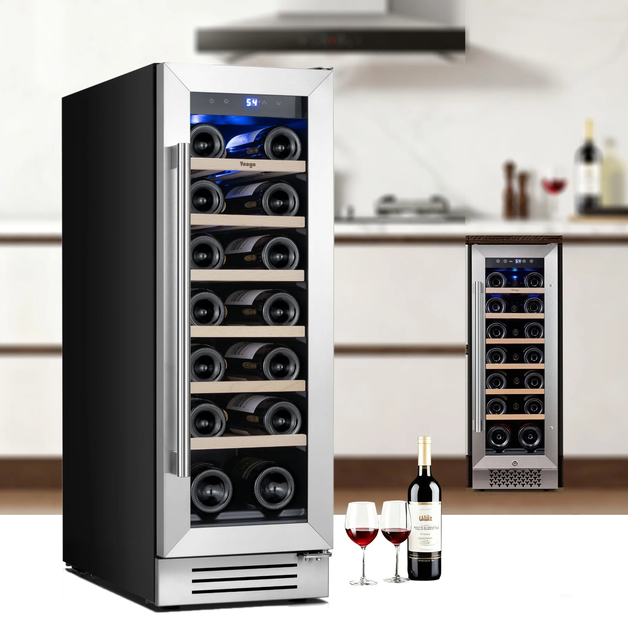 

Холодильник для винных шкафов — холодильник для вина 7/12 дюймов, 7/17/23 бутылок, 40-65 ° Холодильник для вина F, 60-полосный холодильник для напитков для дома