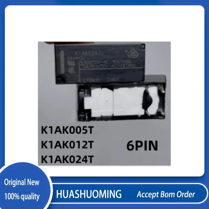 NEW 10PCS/LoT    K1AK005T  5VDC  K1AK012T 12VDC  K1AK024T 24VDC  K1CK005W   K1CK012W  K1CK024W  16A    6PIN/8PIN