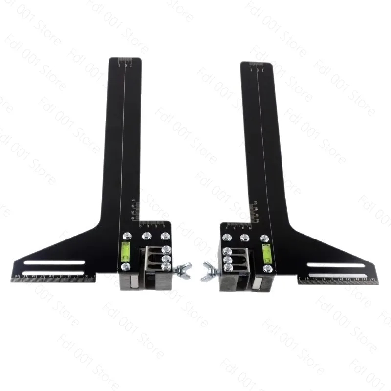 Stainless Steel Elevator Guide Rail Calibration Ruler Strong Magnetic Single Line Track Correction For Elevator Installation