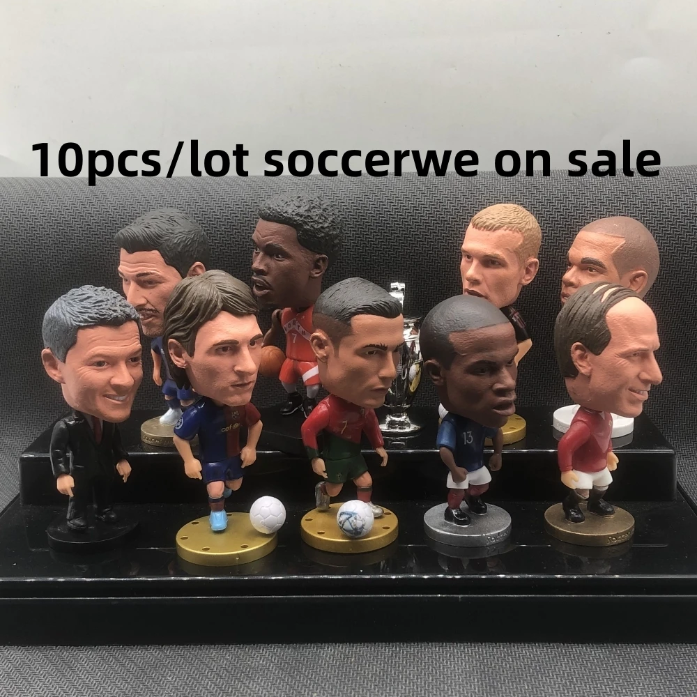 10pcs/Lot Soccer Player dolls Soccerwe 7cm Figures Free Choices Lists 2024