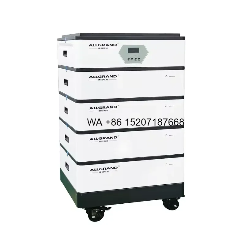Wmwmnu Stackable Home Energy Storage System 51.2V Modular LiFePO4 Battery Stacked Residential Solar Lithium Battery for