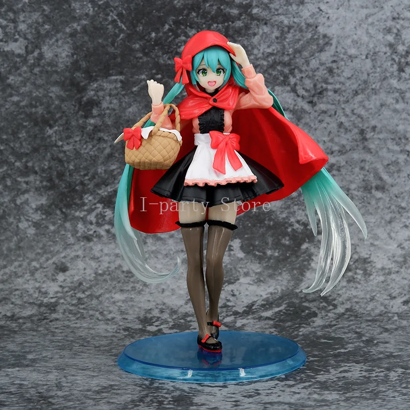 Hatsune miku Miku Little Red Riding Hood Hatsune Basket Hatsune standing beauty girl handwork model