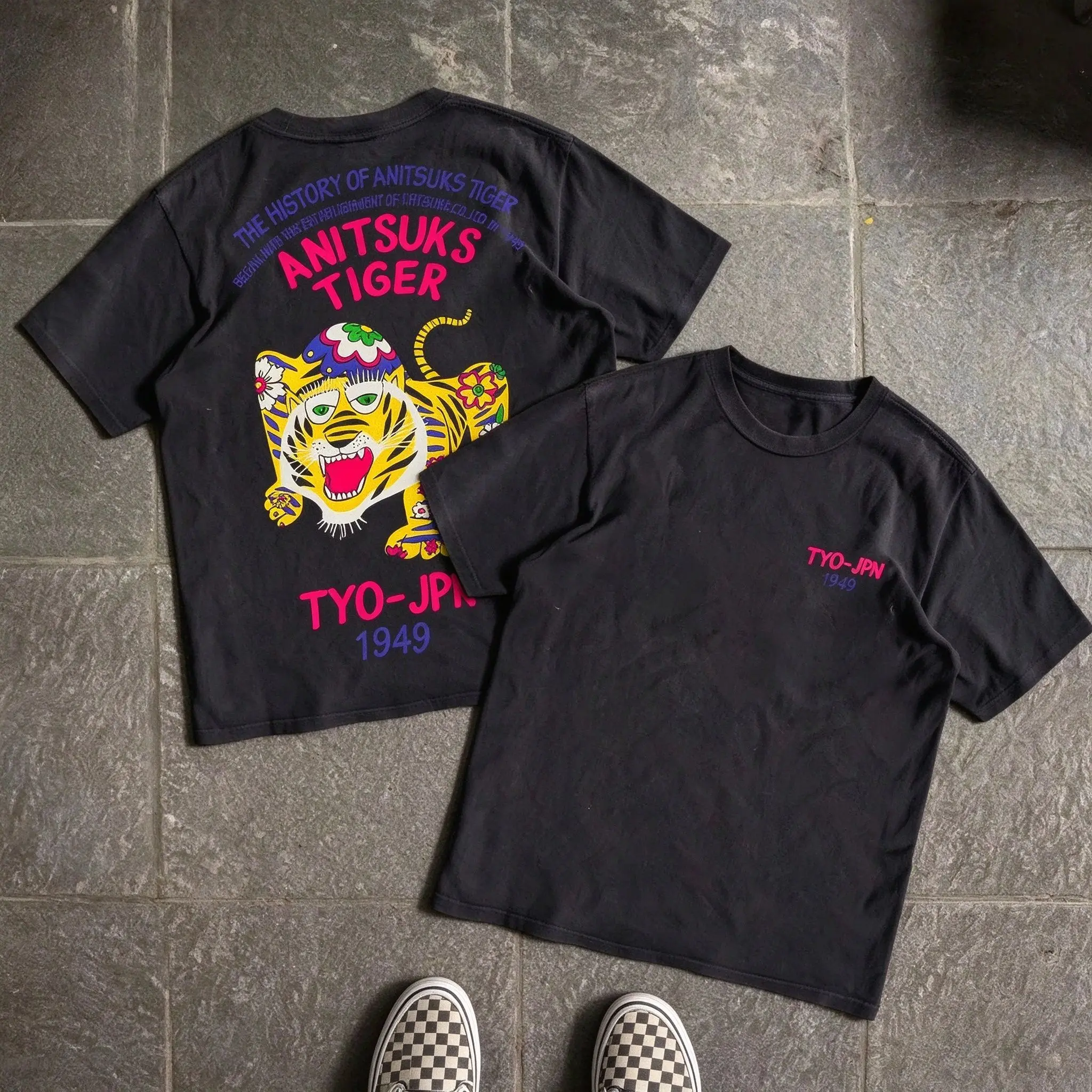 2026 New Vintage Tiger Japanese Ukiyo-e T Shirt Men Women Cotton Short Sleeve Retro Subculture Graphic Casual Unisex Top Tee