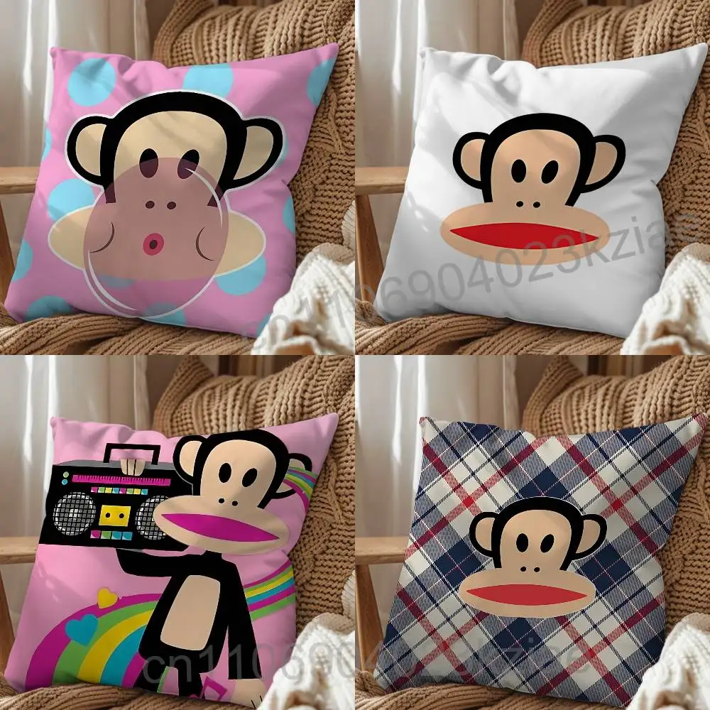 

This is a monkey Paul Frank Pillow Case Sofa Living Room Bedroom Headboard Backrest Cushion Square Cushion Nap Time