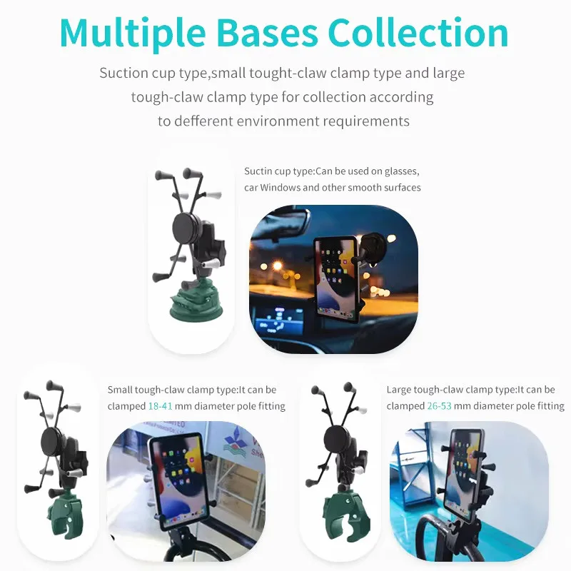 حامل تابلت مع كرة 1 بوصة أو 1.5 بوصة متوافق مع حوامل ذاكرة الوصول العشوائي لجهاز iPad X مقاس 7 بوصات - 8 بوصات