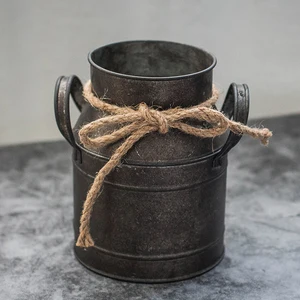 Rustik, Bağbozumu Demir, Saksı Sanat, To The Iron Bucket Flower, Photo Prop, Can Of Milk, Bir Oturma Odası, Masaüstü Süsleme, Ev Dekoru 8 demir kova-vintage-no. 3'ün en çok satan ürünleri