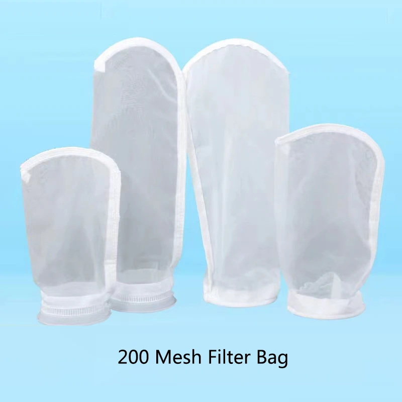 5pcs Super Fine Aquarium Filter Bag with Frame Washable Reusable Mesh Foam Carpet Sock Bag for Fish Marine Filtration System