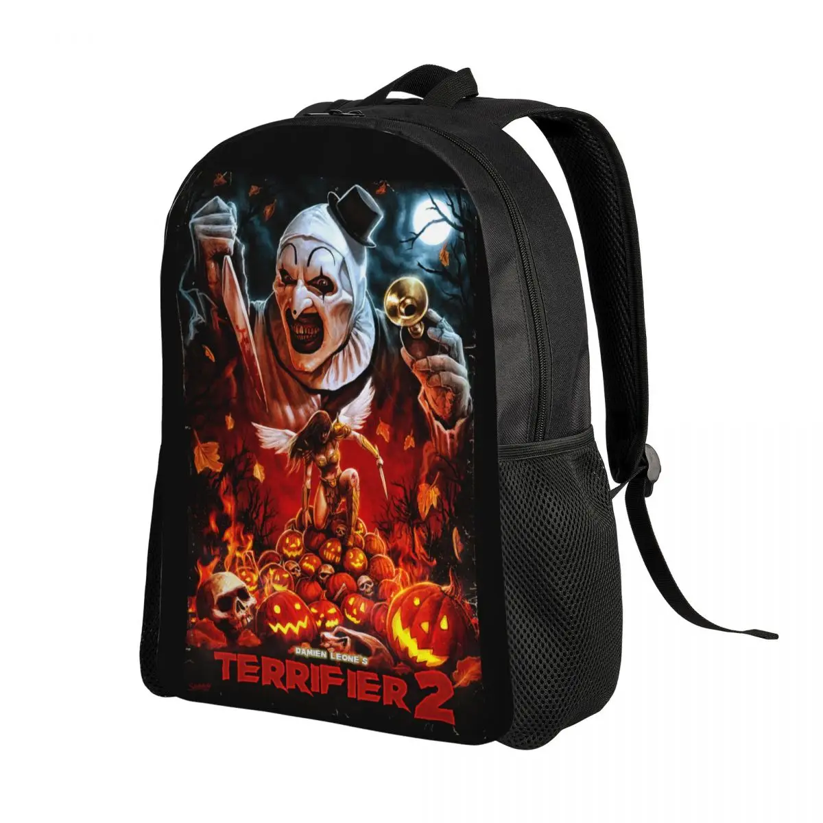 Mochila de Horror Clown para hombre y mujer, morral impermeable con estampado de película de Halloween, mochilas escolares y universitarias