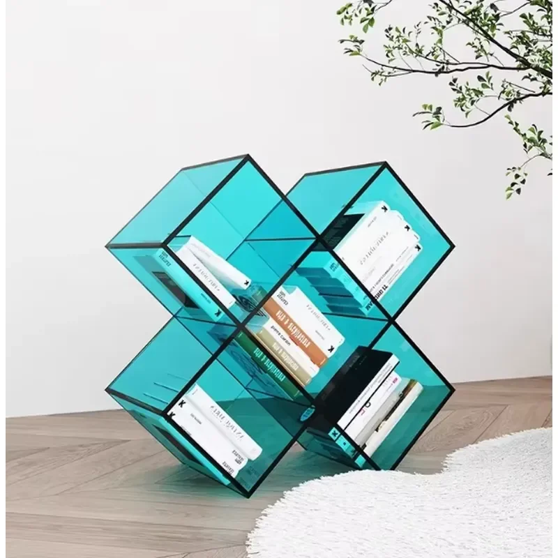 Acrylic Bookshelf for Kids Small Creative Personalized Storage Rack Children Book Organizer