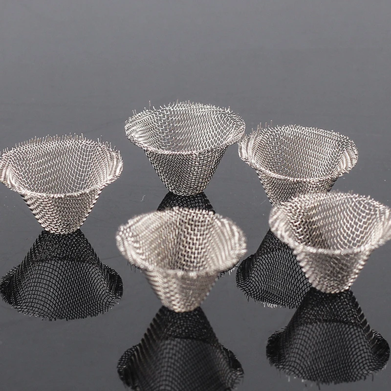 10/20Pcs Tobacco Smoking Pipe Metal Filter Ball Stainless Steel Screen Pipes Tube Cap Filter Mesh Household Tobacco Accessories