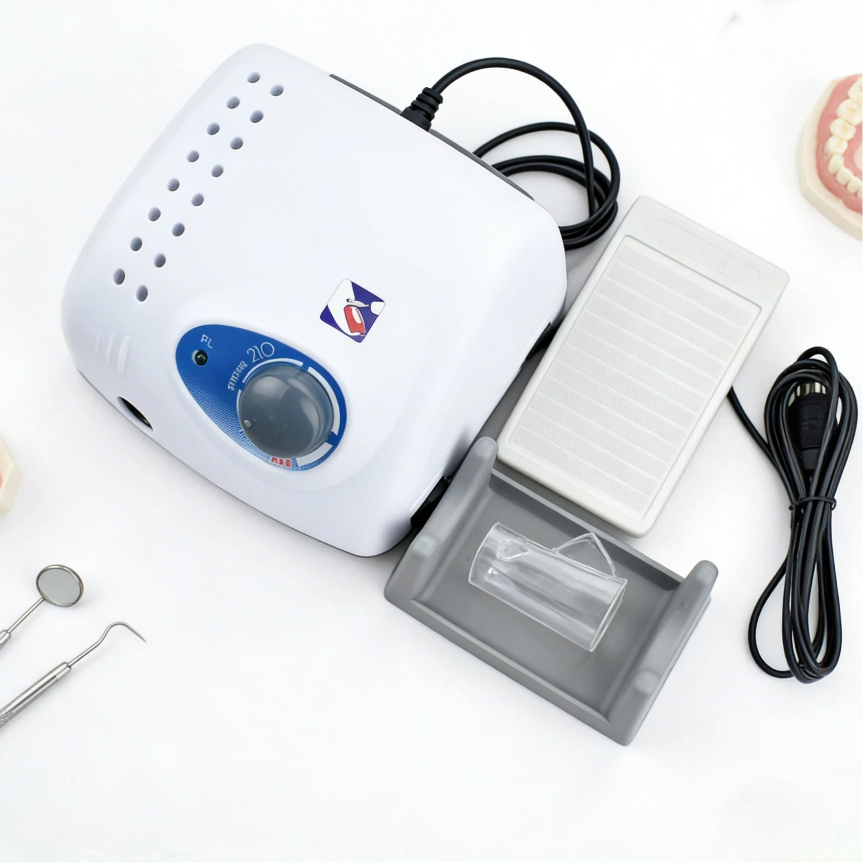 35000RPM Dental Micro Motor Strong 210 105L 65W Drill Polishing Machine Grinding Bits Kit