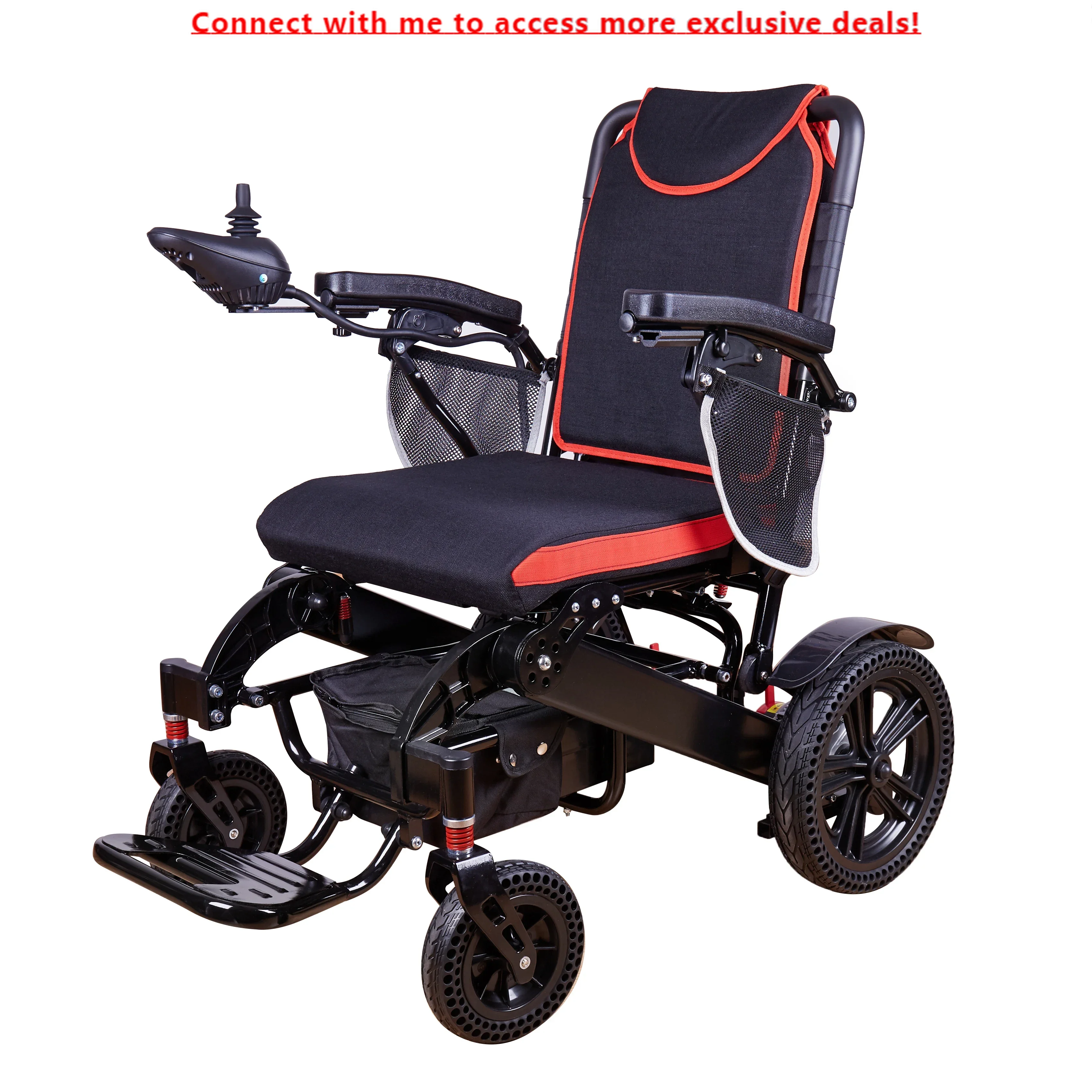 

2022 Heavy Duty Traveling Foldable Motorized Wheelchair Electric Lightweight Wheelchair Second Hand