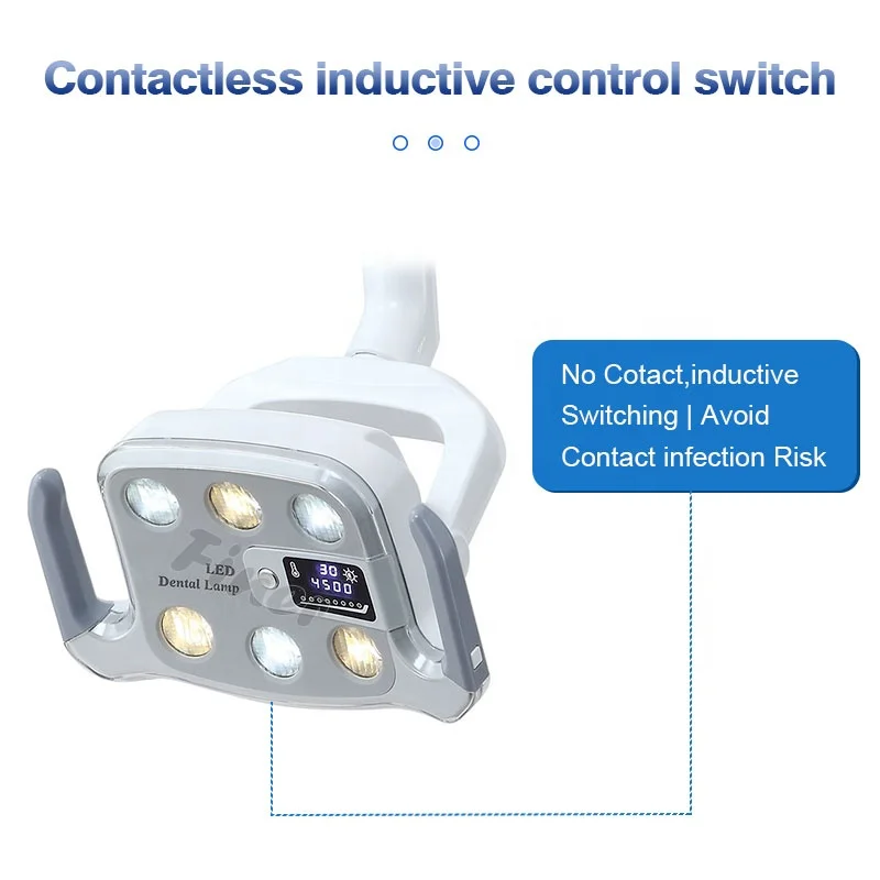 FINER Lampada a LED montata su cella a 6 lampadine Lampada a LED per poltrona odontoiatrica Luce a LED dentale