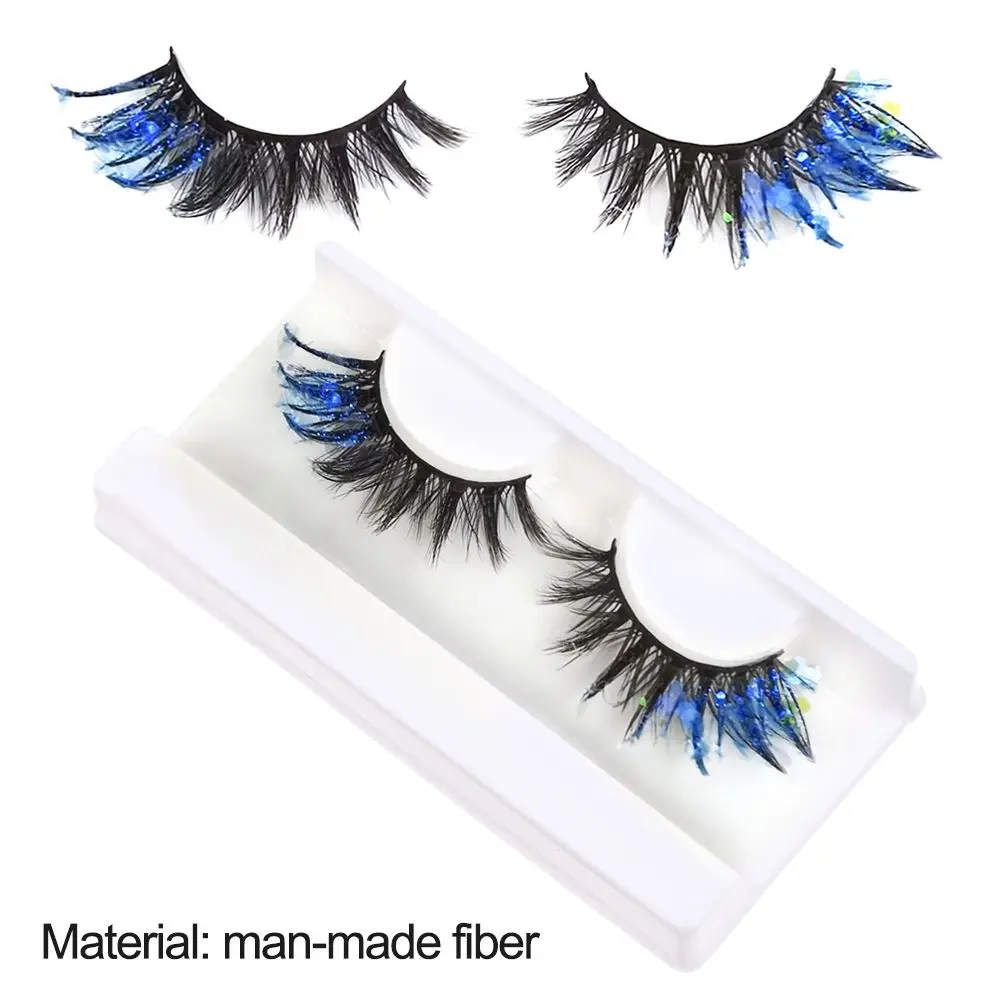 Multi Schönheit Lieferungen 3D Make-Up Flauschigen Drag Falsche Wimpern Auge Schwanz Pailletten Wimpern Dekorative