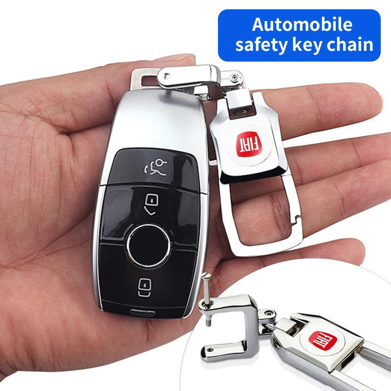 1pcs Metal Car Keychain Keyring Key Accessories For Fiat Volkswagen Suzuki Kia Chevrolet Seat MINI Alfa Romeo Honda Jaguar