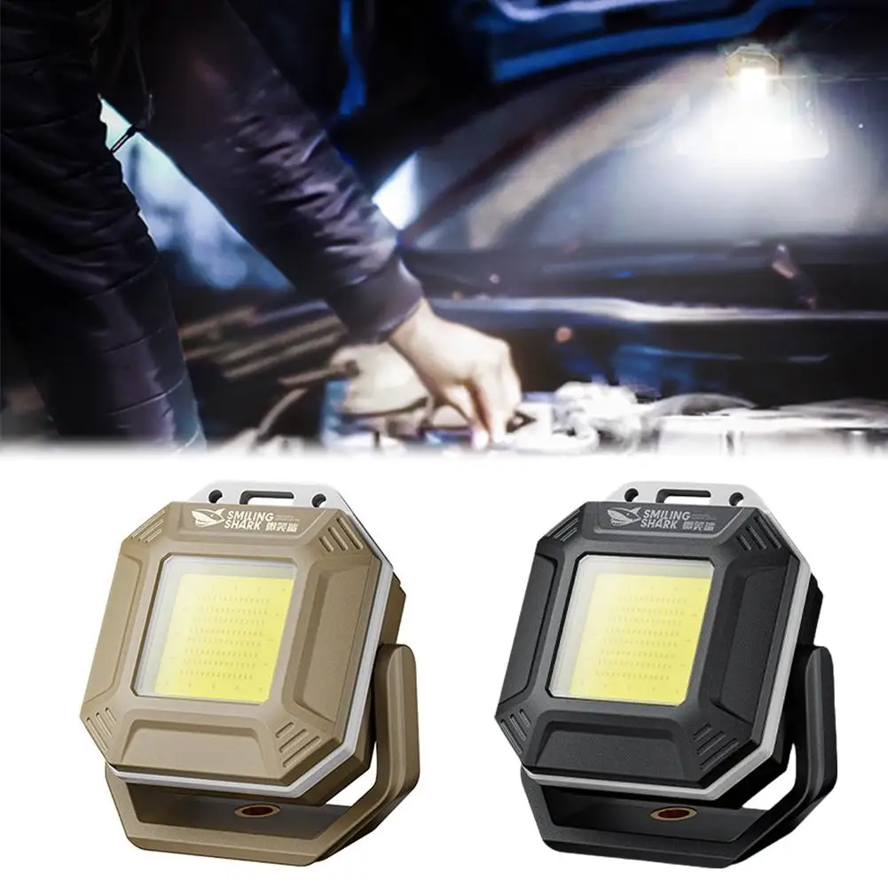 Lampe de poche d'inspection LED COB, étanche, lampe de poche d'urgence avec base magnétique, torche portable pour voiture R W1D4