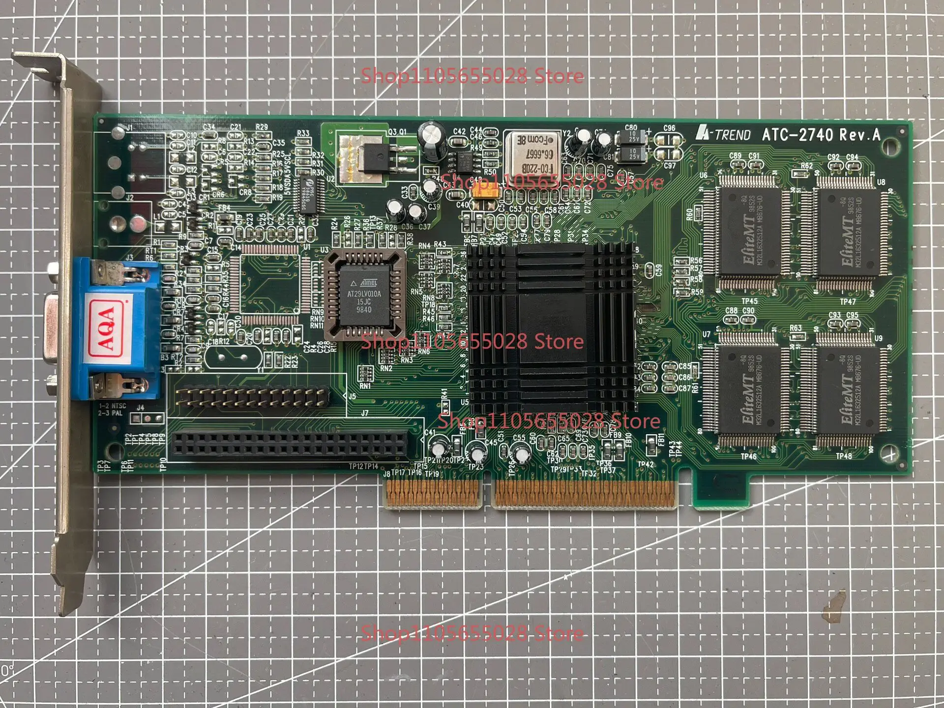For Zhongling intel i740 antique AGP graphics card AGP 2x 8m video memory