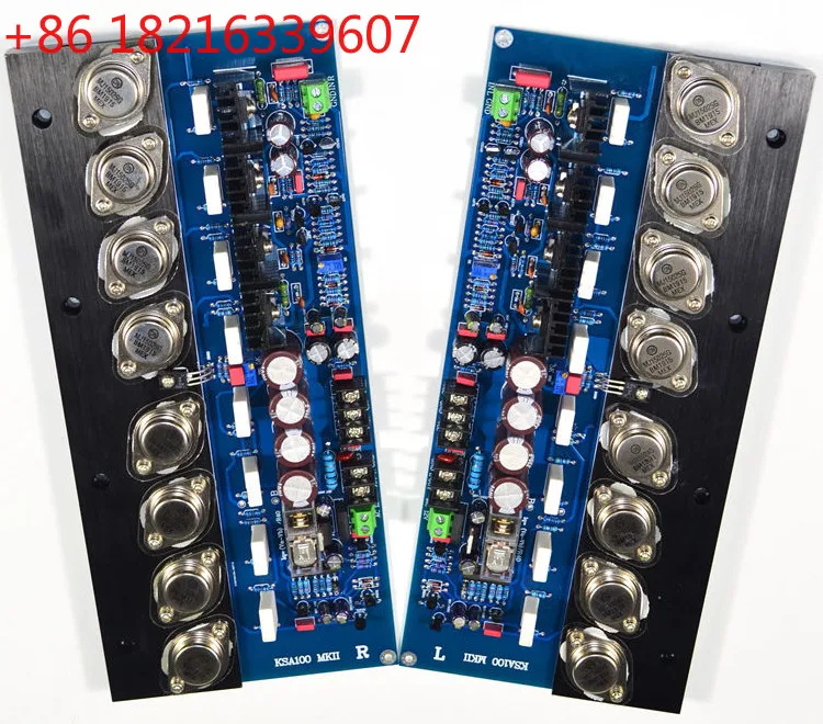 YAO (1 Pair) KSA100 Gold-Sealed Tube High-Power HIFI Fever Grade Pure Post-Stage Adjustable Class A Power Amplifier Board