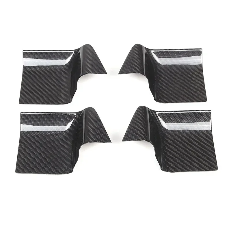 For Land Rover Defender 90 110 130 2020-2024 Real Carbon Fiber Car Inside Door Bowl Frame Cover Trim Sticker Car Accessories