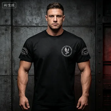 2026 Summer Los Angeles Police Men Cotton T Shirt SWAT Style Tactical Urban Rugged Military Inspired Athletic Casual Streetwear