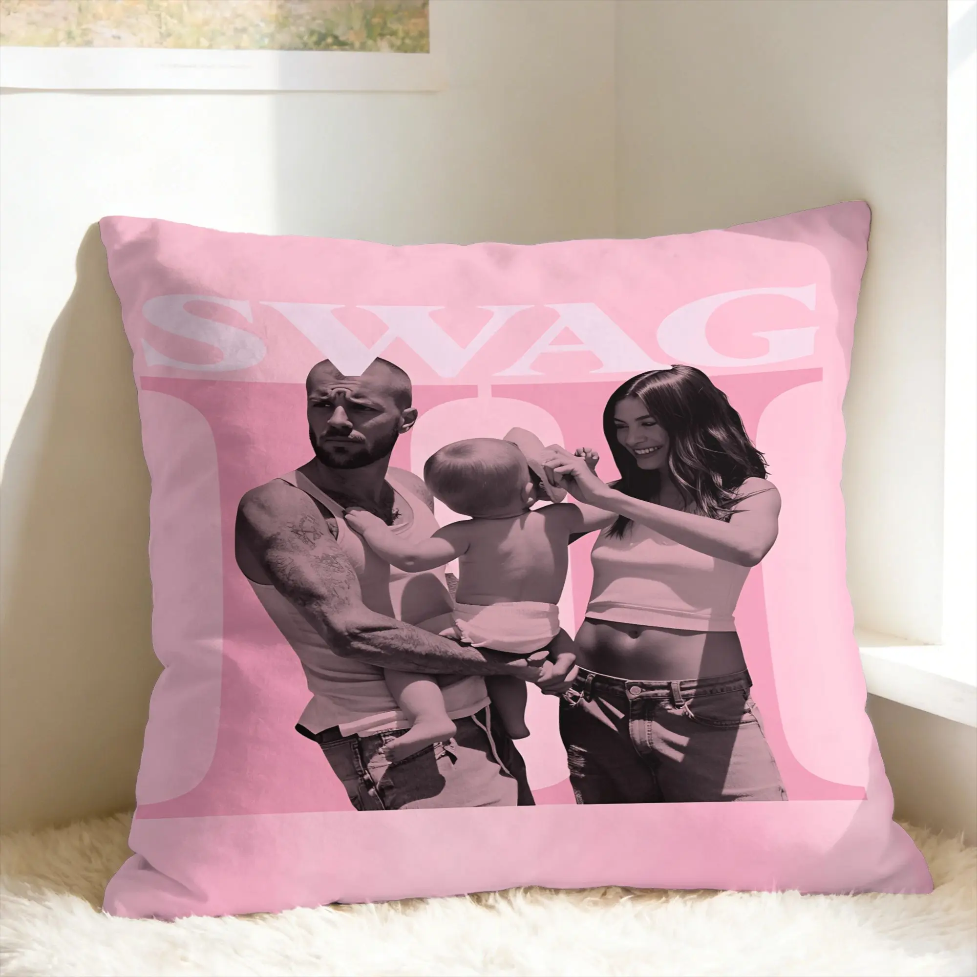 J-JustinS B-Bieber Swag Pillow Case  Comfy Pillow Cover Fashion Pillowcases For Living Room Sofa