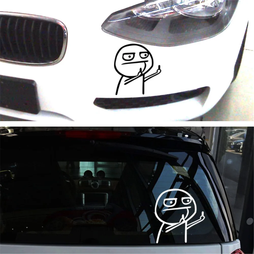 middle finger funny car sticke - Car Accessories Thailand recension och pris