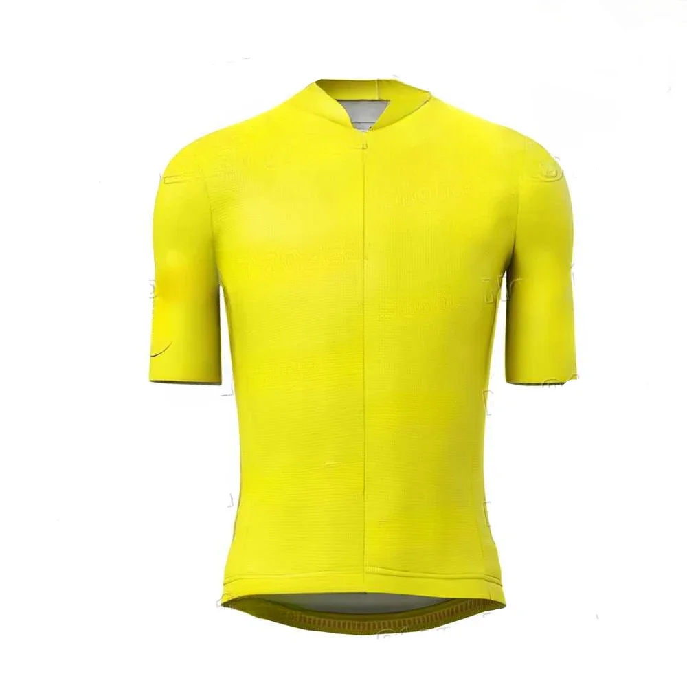 2023  Cycling Jersey Short Sleeve Yellow Green Polka Dot Boys Girls Cycling Clothing Road Bike Shirt MTB Maillot