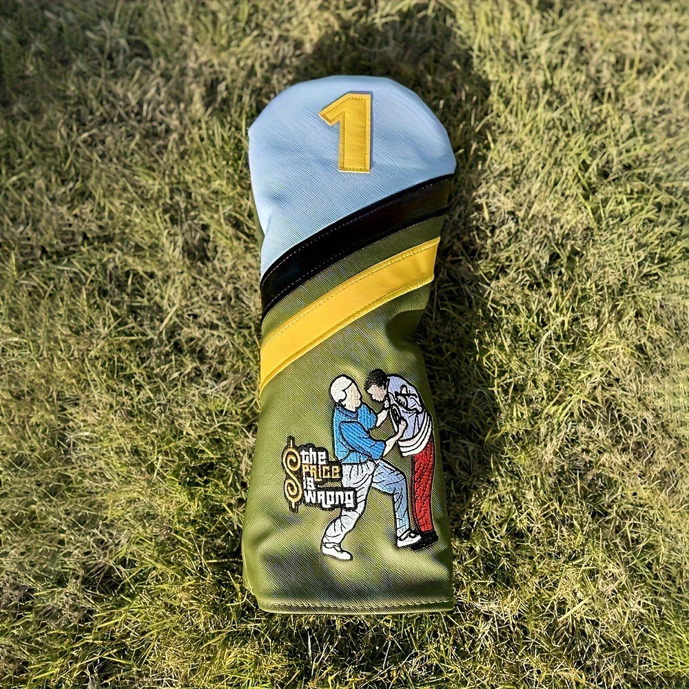 1pc/4pcs Funny Design Golf Club Head Cover, Golf Accessories