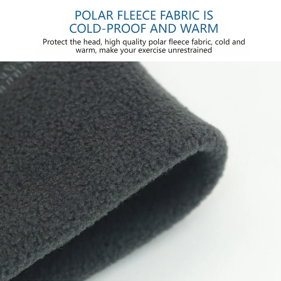 شتاء دافئ يندبروف قبعة الجري التخييم التنزه قبعات الصوف قبعة رياضية في الهواء الطلق التزلج الدراجات التخييم المشي لمسافات طويلة المعدات #5