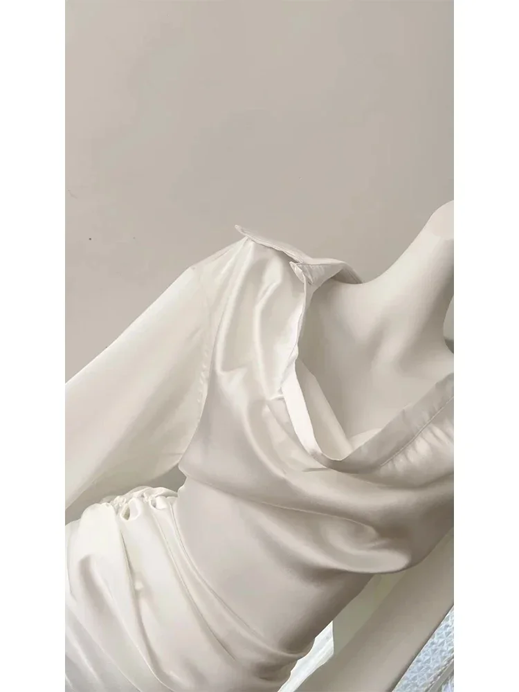 女性用の長袖のショートイブニングドレス,ミニドレス,白,Aライン,ラグジュアリー,原宿,パーティー,クラブ,ワンピース,ヴィンテージ,y2k服,2000s