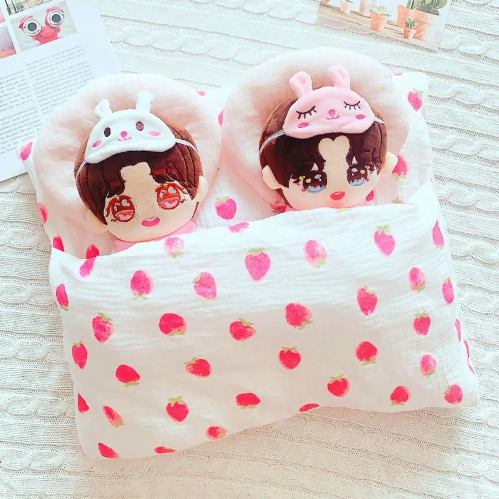 Plush 20CM Cotton Doll Beddings Labubu Time To Chill Filled Labubu Slumber Party Dolls Accessories Doll Accessories Handmade