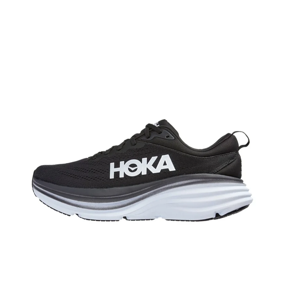 

HOKA ONE ONE Bondi 8 Black White Women's 1127952-BWHT