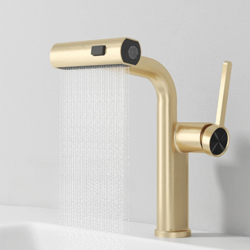 

Modern minimalist washbasin faucet domestic washbasin hot and cold rotatable washbasin faucet spot wholesale.