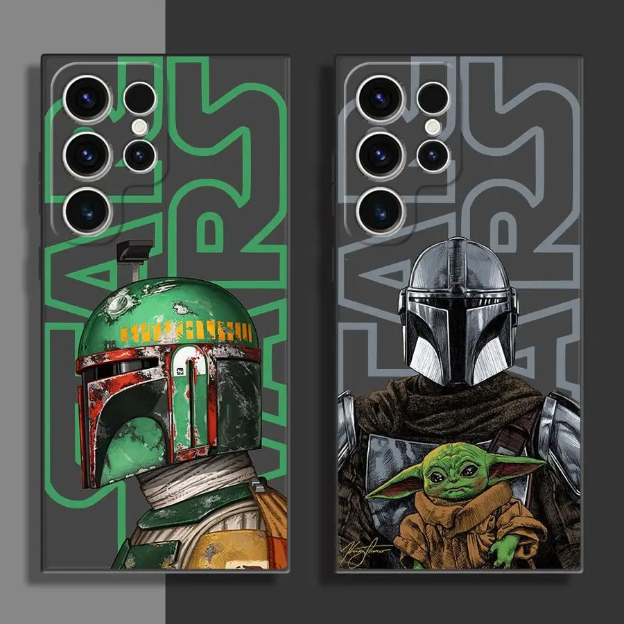 Disney Star Wars Cool Face Phone Case for Samsung S21 S23 S22 S24 S25 Plus S21 S22 S23 S24 S25 Ultra S21 S23 S20 FE Matte