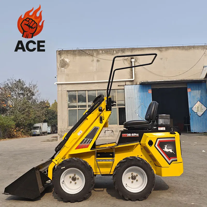 

1200kg mini skid steer wheel loader EPA Engine chinese mini loader house Small Skid Steer Loader with customized color