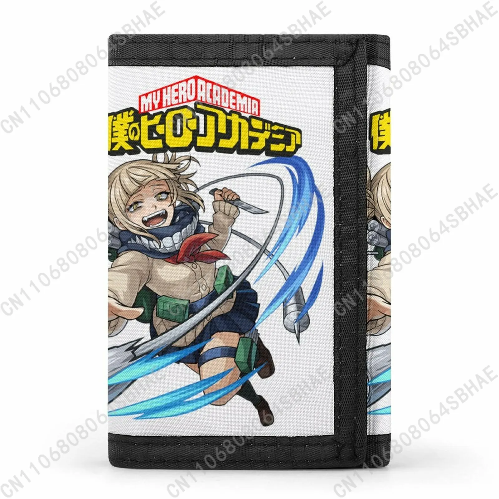 

My Hero Academia Himiko Toga Trendy Tri Fold Wallet Teenage Girls Boys Slim 3 Fold Card Personalized Pattern Purse for School